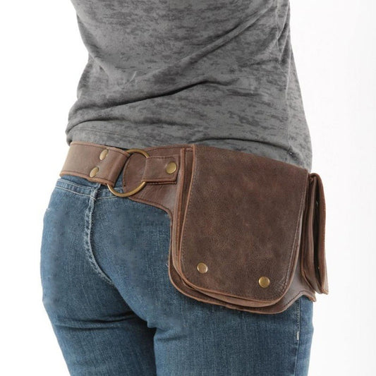 TEEK - Adjustable Belt Pocket Bag BAG theteekdotcom Dark Brown  
