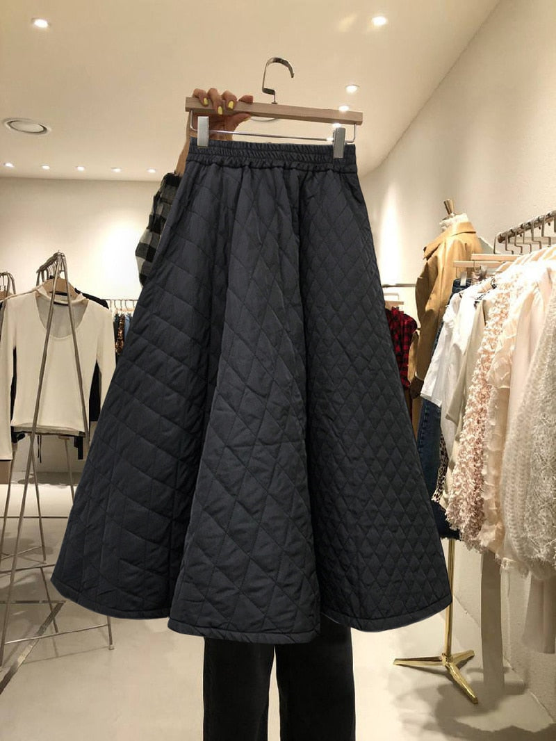 TEEK - Retro Woven A-line Skirt SKIRT theteekdotcom   