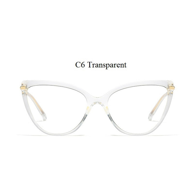 TEEK - Antiblue Cat Eye Eyewear EYEGLASSES theteekdotcom C6 Transparent  
