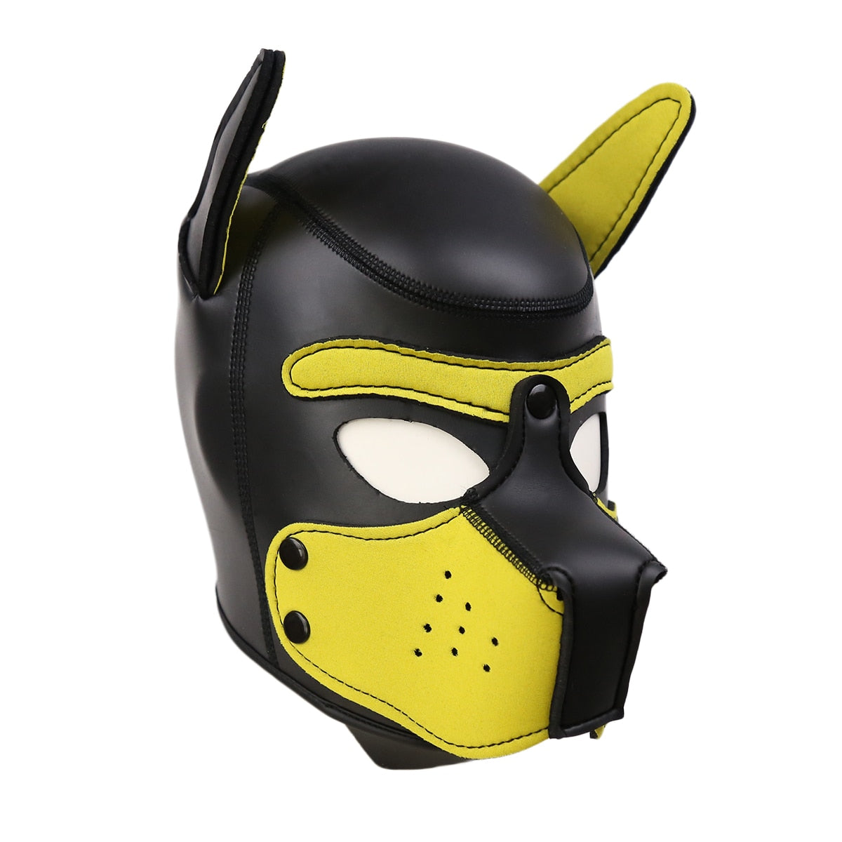 TEEK - Dog Full Head Soft Padded Latex Rubber Mask MASK theteekdotcom F  