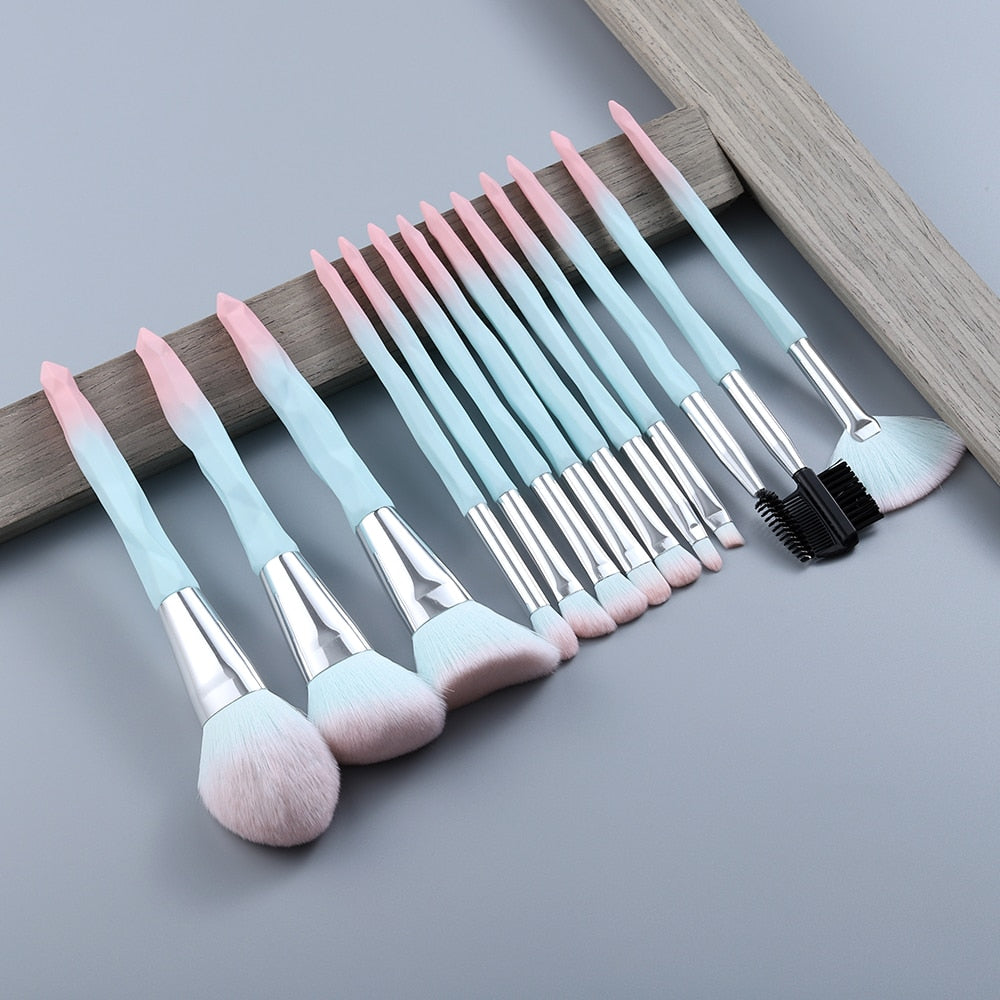 TEEK - Blue Makeup Candy Brush Set MAKEUP BRUSH theteekdotcom 13pcs 1  