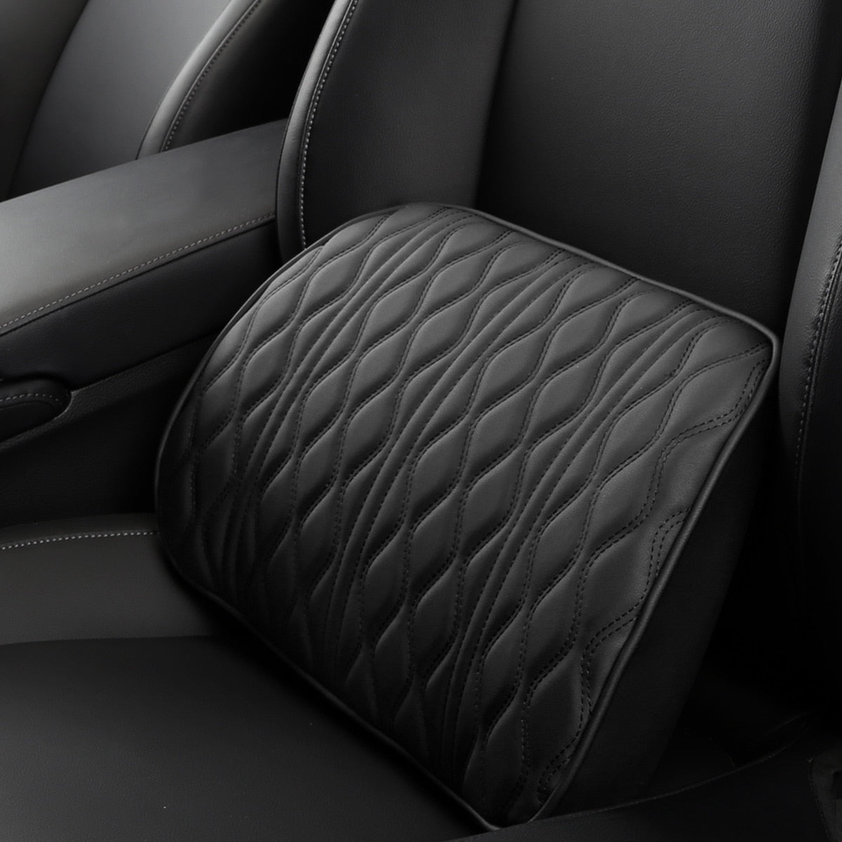 TEEK - Car Neck Lumbar Support Cushions AUTO ACCESSORIES theteekdotcom 1 lumbar black  