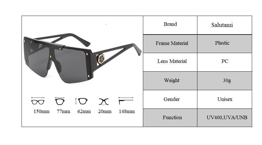TEEK - Shield Oversize Sunglasses EYEGLASSES theteekdotcom   