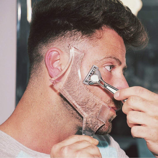 TEEK - Transparent Beard Styling Stencil SHAVING TOOL theteekdotcom   