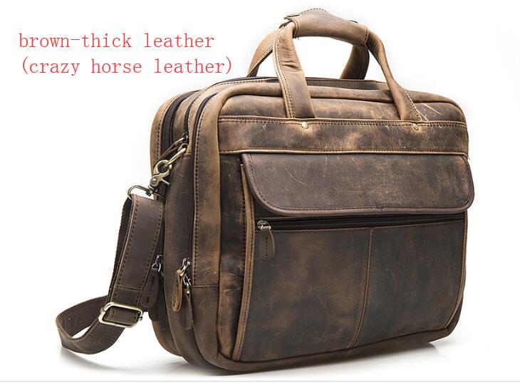 TEEK - Real Leather Antique Style Briefcase BAG theteekdotcom br-crazyhorseleather  