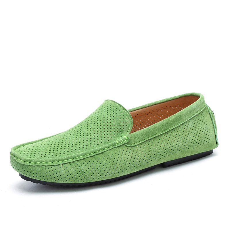 TEEK - Mens Breathable Moccasin Suede Loafers | Various Colors SHOES theteekdotcom Green 6.5 