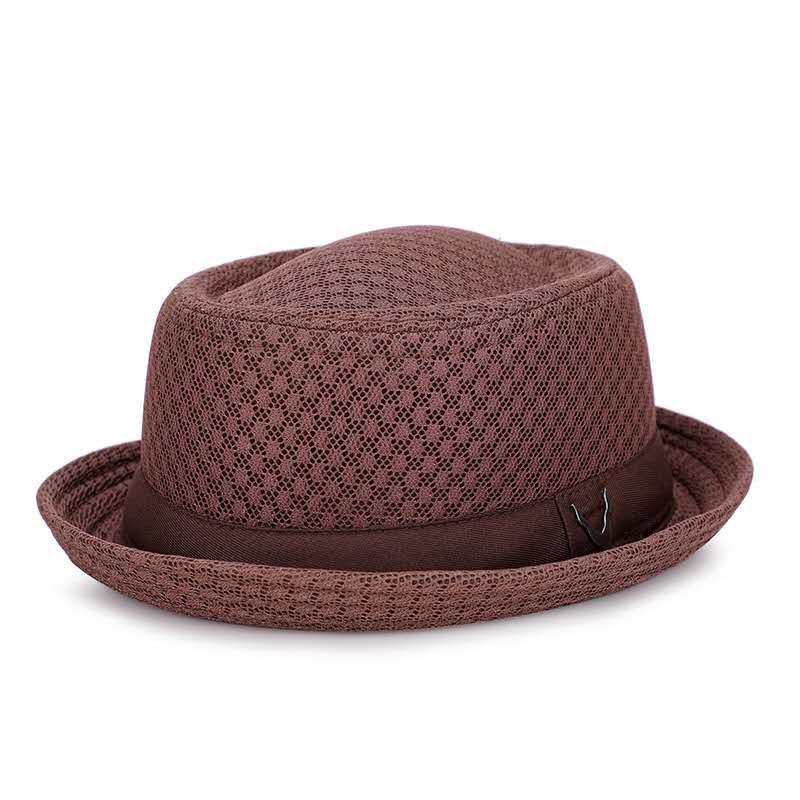 TEEK - England Jazz Mesh Straw Retro Hat | Various Colors HAT theteekdotcom brown M 22.83in 