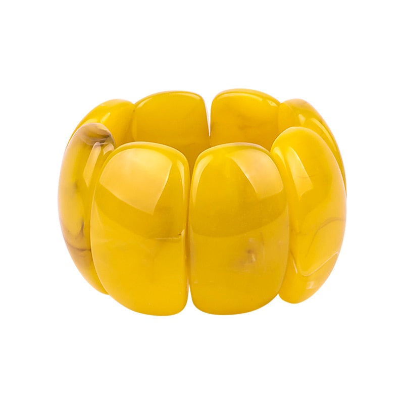TEEK - Classic Stretch Cuff Bracelets JEWELRY theteekdotcom yellow  