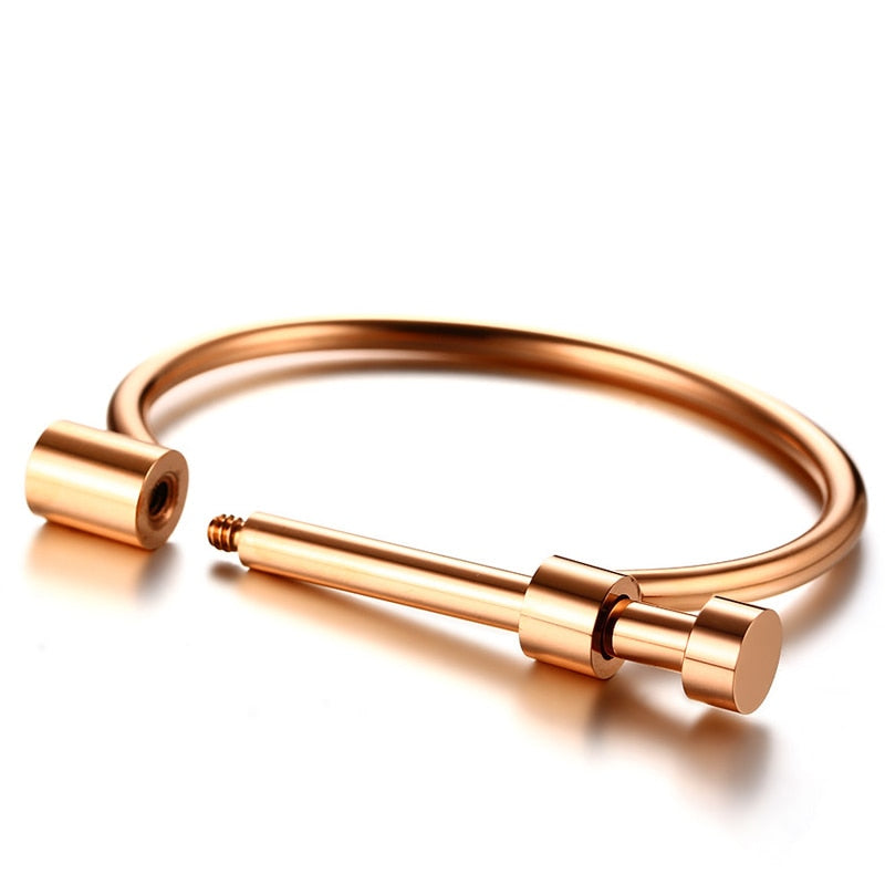 TEEK - Screw Pin Bracelet JEWELRY theteekdotcom Rose Gold  