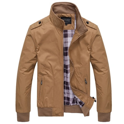 TEEK - Plaid Lined Bomber Jackets JACKET theteekdotcom Khaki M 