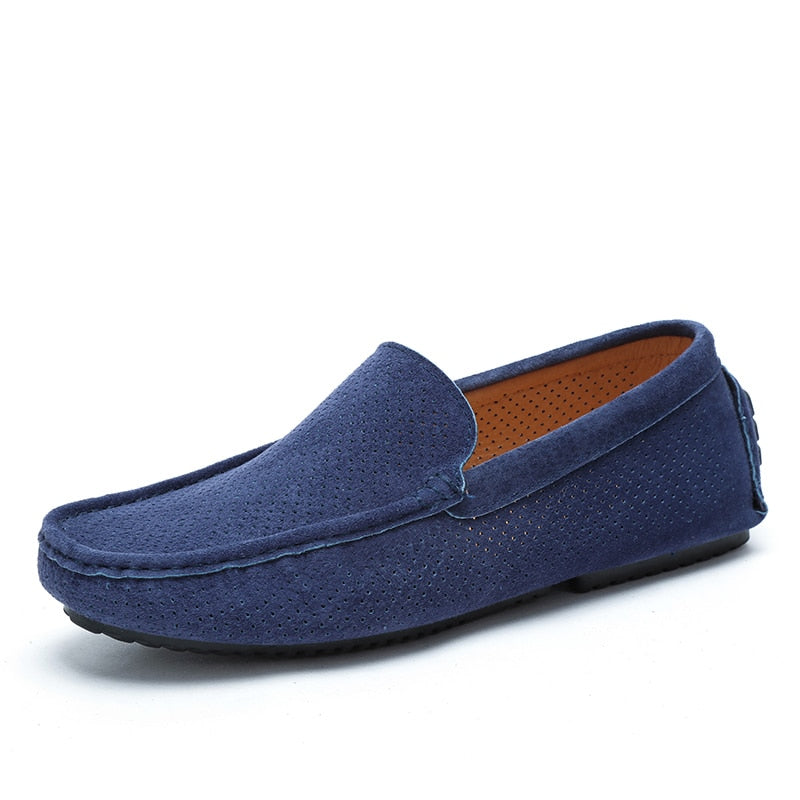 TEEK - Mens Breathable Moccasin Suede Loafers | Various Colors SHOES theteekdotcom Blue 6.5 