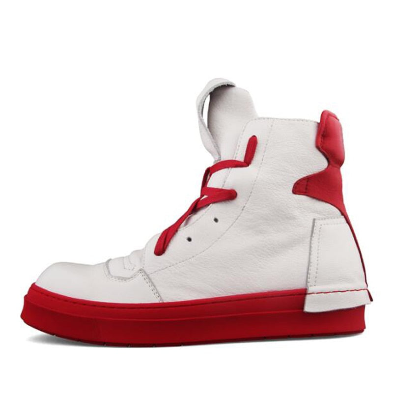 TEEK - OS Meaningful High-Top Sneakers SHOES theteekdotcom White Mens US 5.5/Label 5 