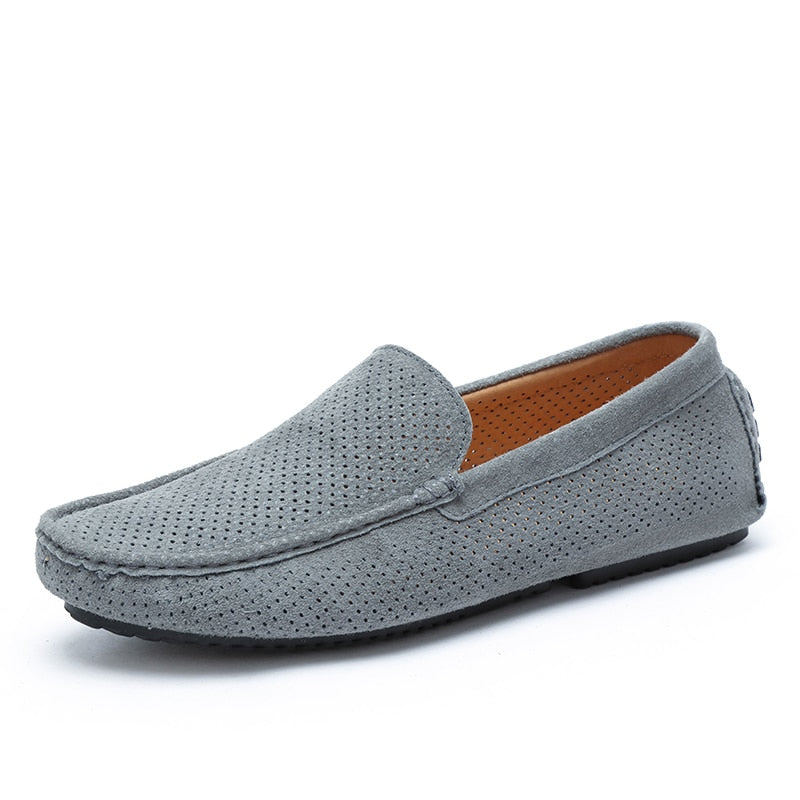 TEEK - Mens Breathable Moccasin Suede Loafers | Various Colors SHOES theteekdotcom Gray 6.5 