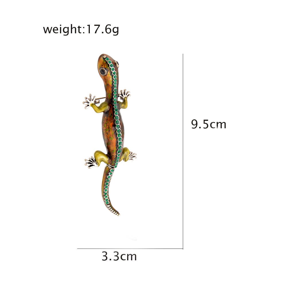 TEEK - Crystal Lizard Brooch JEWELRY theteekdotcom lizard 7  