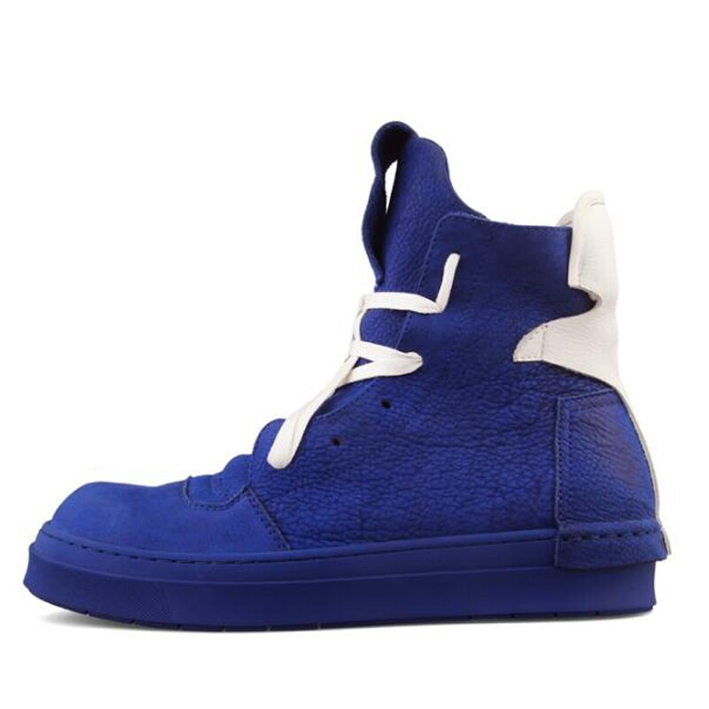 TEEK - OS Meaningful High-Top Sneakers SHOES theteekdotcom Blue Mens US 5.5/Label 5 