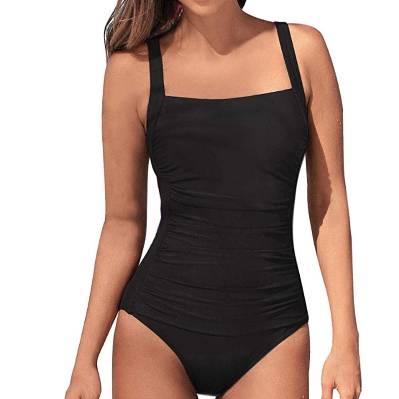 TEEK - One Runchie Piece Swimsuit SWIMWEAR theteekdotcom solid black S 