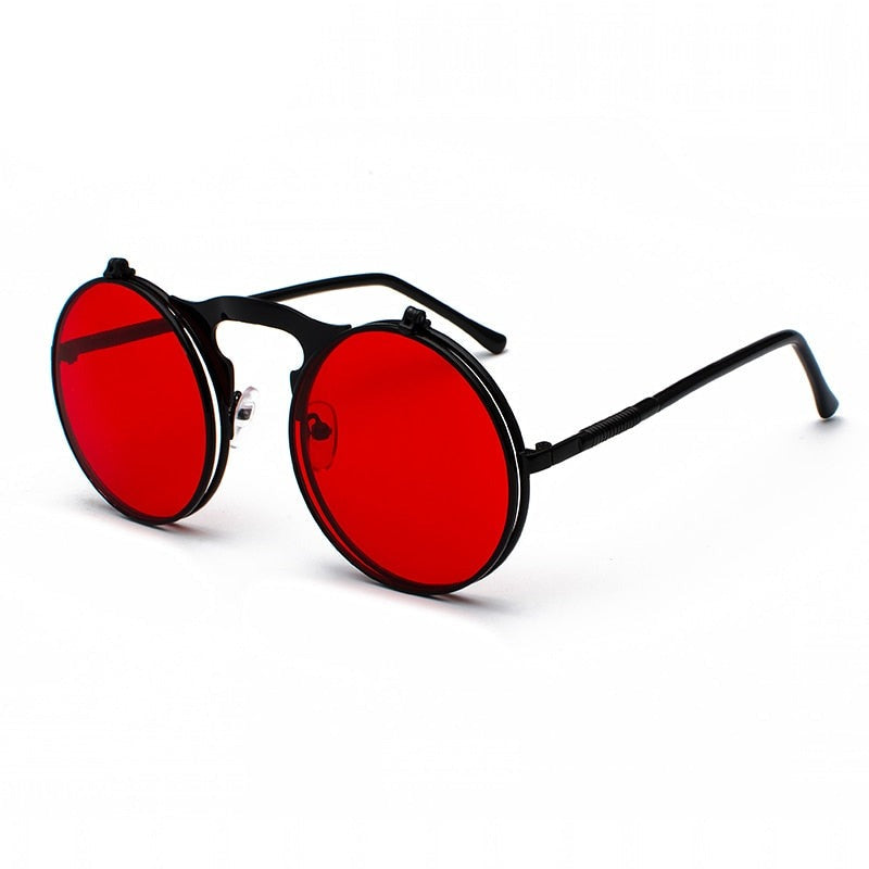 TEEK - Vintage Funk Flip Sunglasses EYEGLASSES theteekdotcom C11BlackRed  