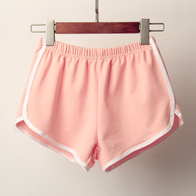 TEEK - Sport Shorts Candy Color Elastic Waist SHORTS theteekdotcom Pink Shorts S 