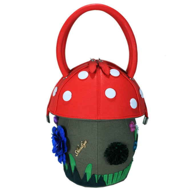 TEEK - Mushroom Handbag BAG theteekdotcom Red  