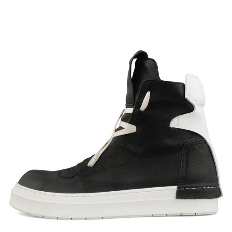 TEEK - OS Meaningful High-Top Sneakers SHOES theteekdotcom Black Mens US 5.5/Label 5 