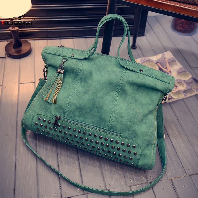 TEEK - Rivet Ting Fashion Rivet Bag BAG theteekdotcom Green (30cm<Max Length<50cm) 