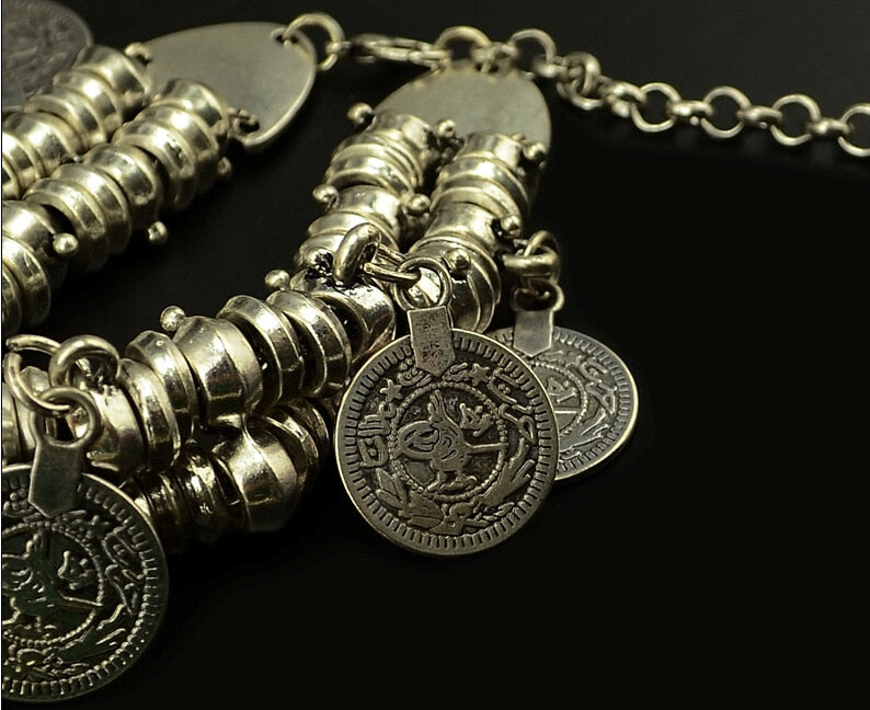 TEEK - Bohemian Vintage Turkish Silver Plated Bracelet JEWELRY theteekdotcom   
