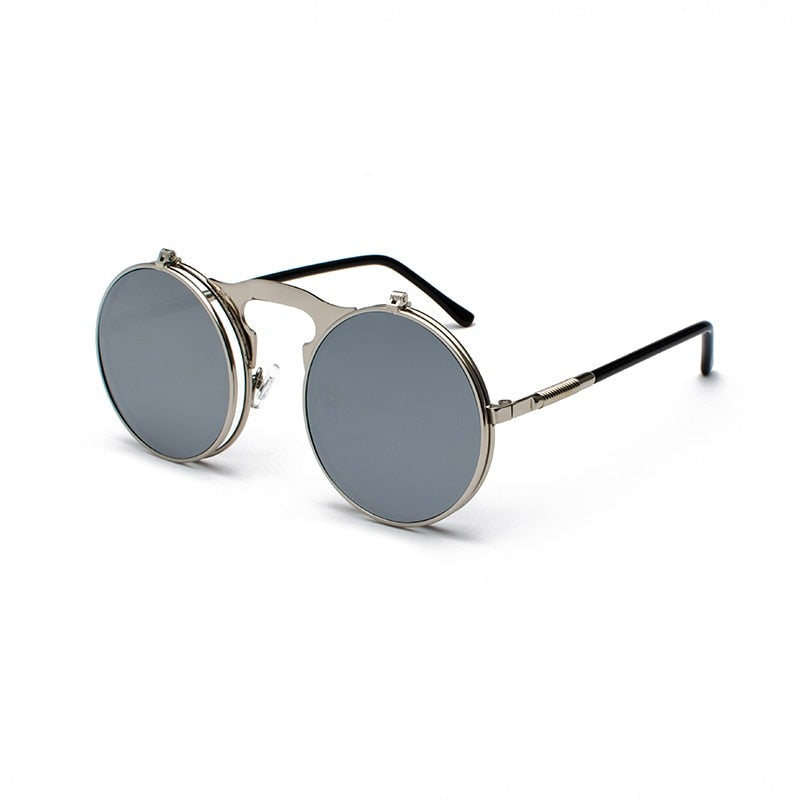 TEEK - Vintage Funk Flip Sunglasses EYEGLASSES theteekdotcom C5SilverMercury  