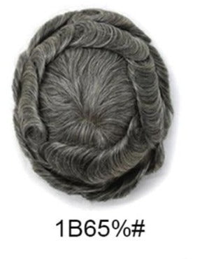 TEEK - Euro-Touch Invisible Knot Toupee HAIR theteekdotcom 8x10 6 inches free|100%|1B65#
