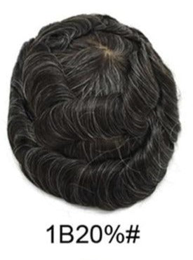 TEEK - Euro-Touch Invisible Knot Toupee HAIR theteekdotcom 8x10 6 inches free|100%|1B20#
