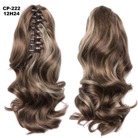 TEEK - Synth N Go Hair Extension Claw HAIR theteekdotcom 12H24 Wavy 14 inches 