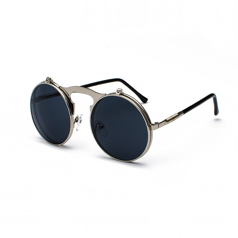 TEEK - Vintage Funk Flip Sunglasses EYEGLASSES theteekdotcom C7SilverGrey  