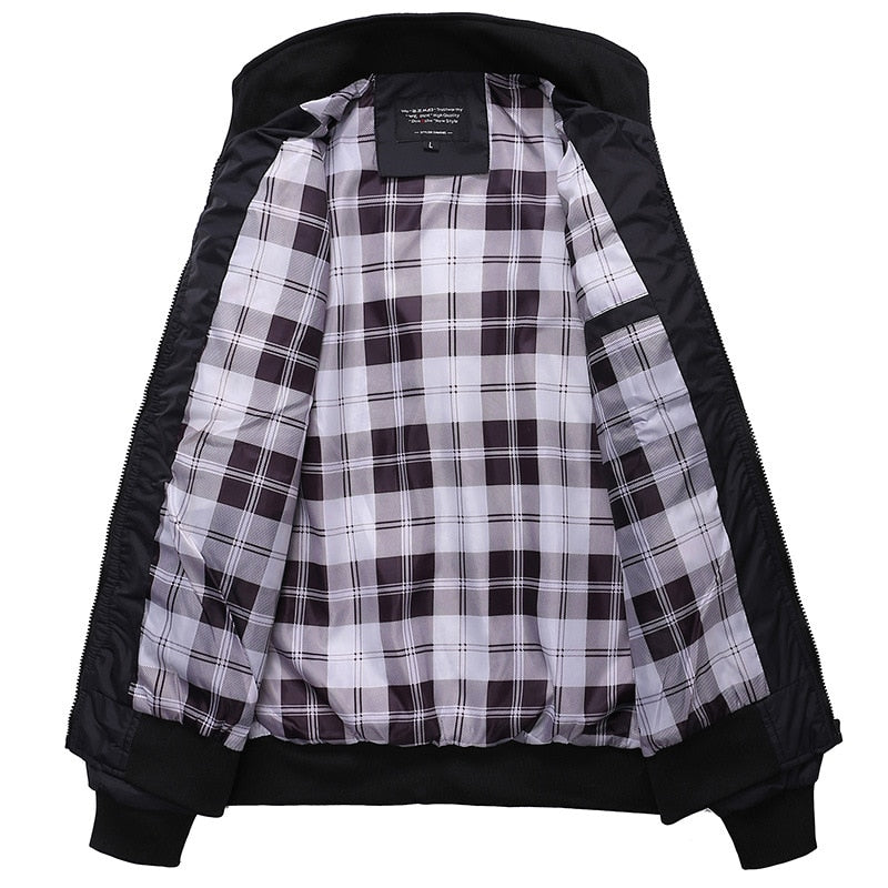 TEEK - Plaid Lined Bomber Jackets JACKET theteekdotcom   