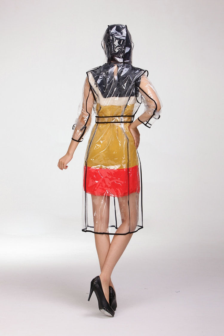 TEEK - Transparent Plastic Ladies Raincoat | Various Colors COAT theteekdotcom   