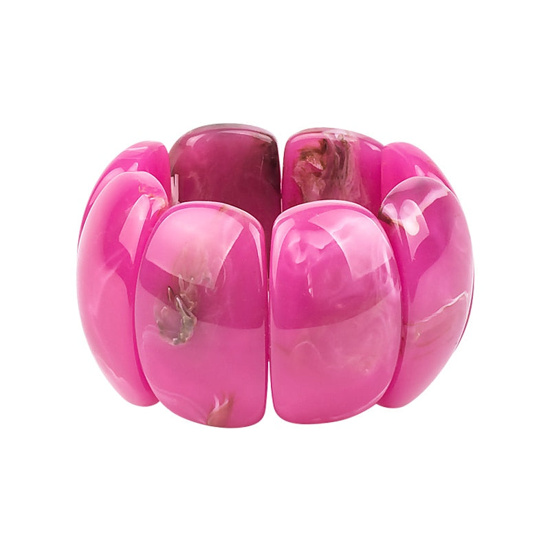 TEEK - Classic Stretch Cuff Bracelets JEWELRY theteekdotcom pink  