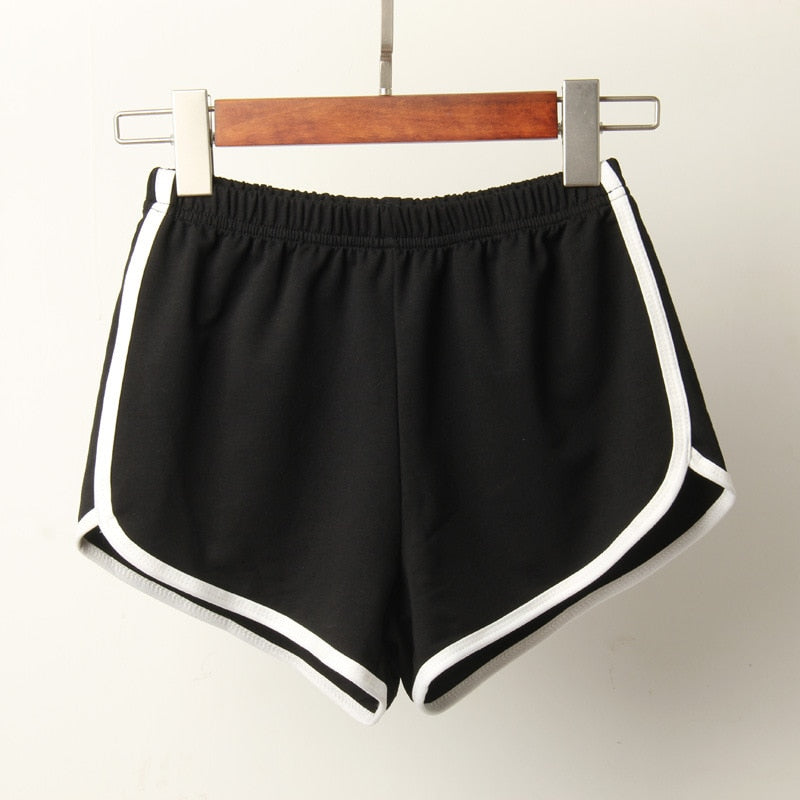 TEEK - Sport Shorts Candy Color Elastic Waist SHORTS theteekdotcom Black Shorts S 