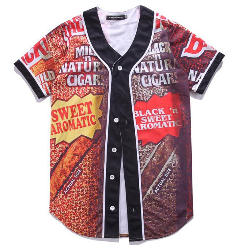 TEEK - 3D Printed Baseball Jersey Shirts TOPS theteekdotcom   