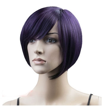 TEEK - Be Busy Brown Short Straight Wig | Various Colors HAIR theteekdotcom purple 12inches - Delivery: 30-35 days 