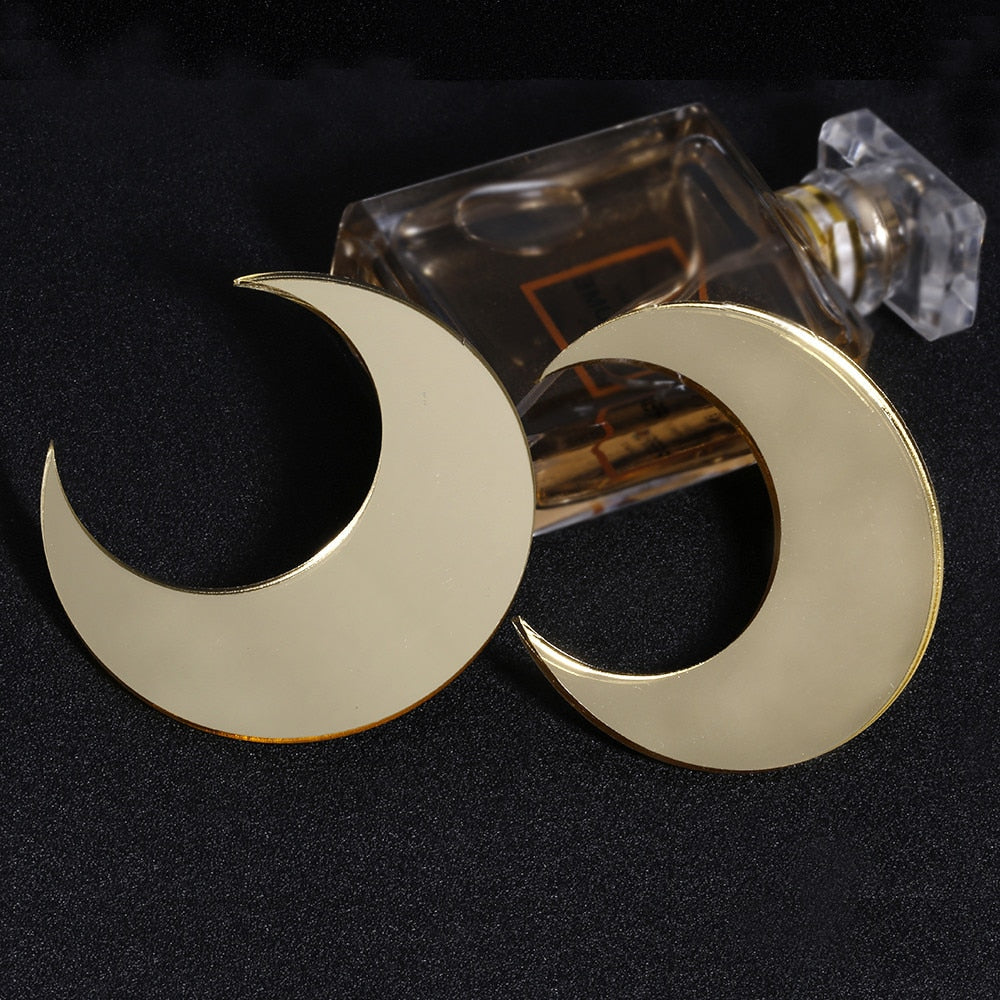 TEEK - Big Moon Acrylic Earrings JEWELRY theteekdotcom   