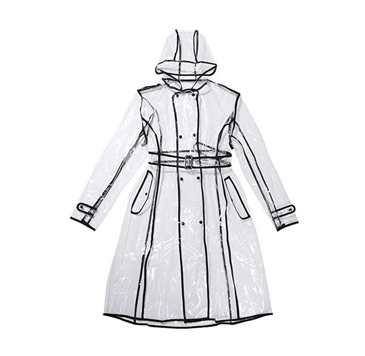 TEEK - Transparent Plastic Ladies Raincoat | Various Colors COAT theteekdotcom   