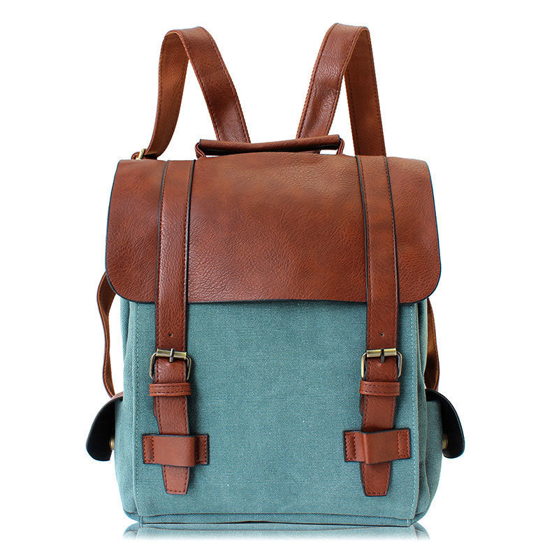 TEEK - Vintage Strap Backpack BAG theteekdotcom Green Canvas  