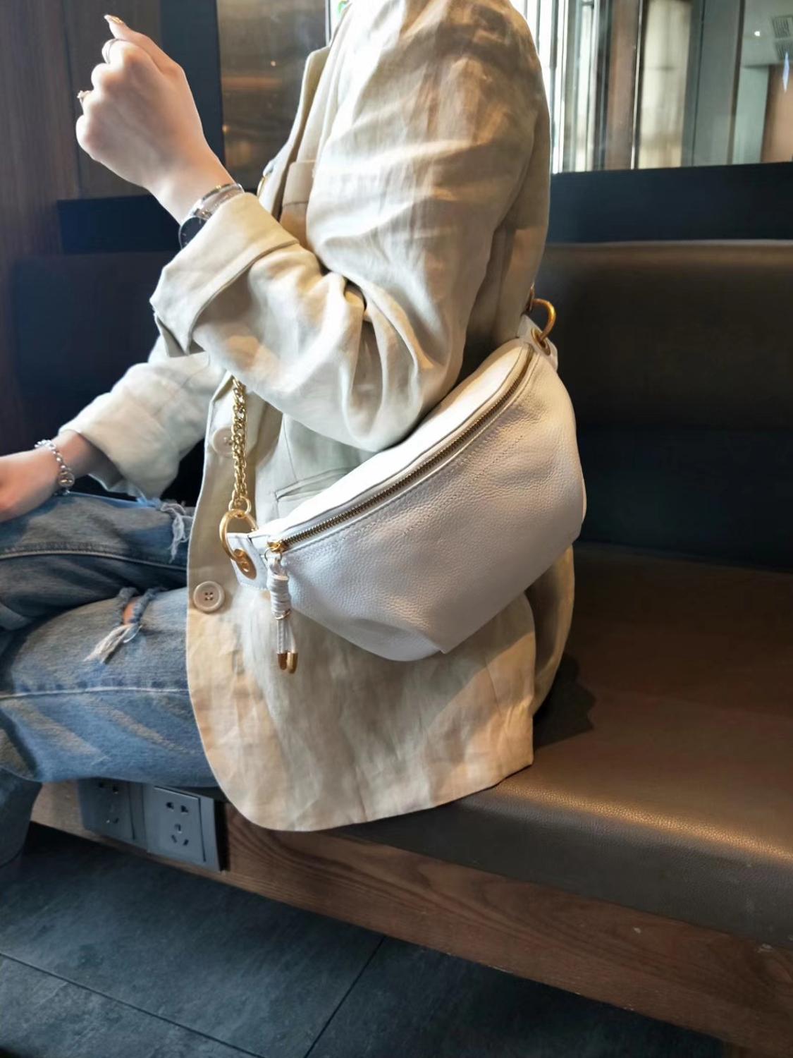 TEEK - Genuine Leather Pillow Waist Bag BAG theteekdotcom   