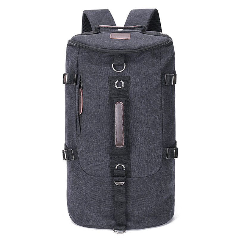 TEEK - Mens Standing Duffel Backpack BAG theteekdotcom Black 32x49x28cm 