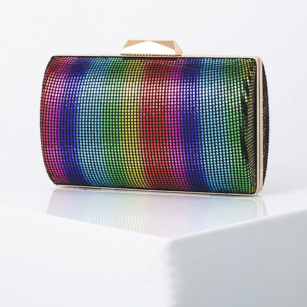 TEEK - Fashion Sequin Rainbow Elegant Clutch BAG theteekdotcom Rainbow  
