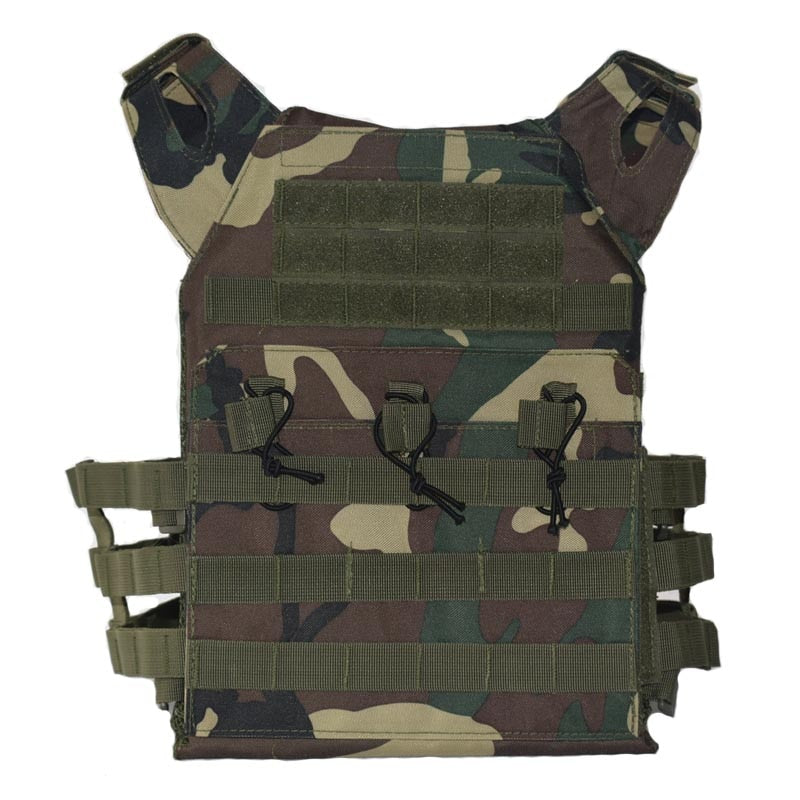 TEEK - Tactical Airsoft Vest SAFETY VEST theteekdotcom Jungle Camo  