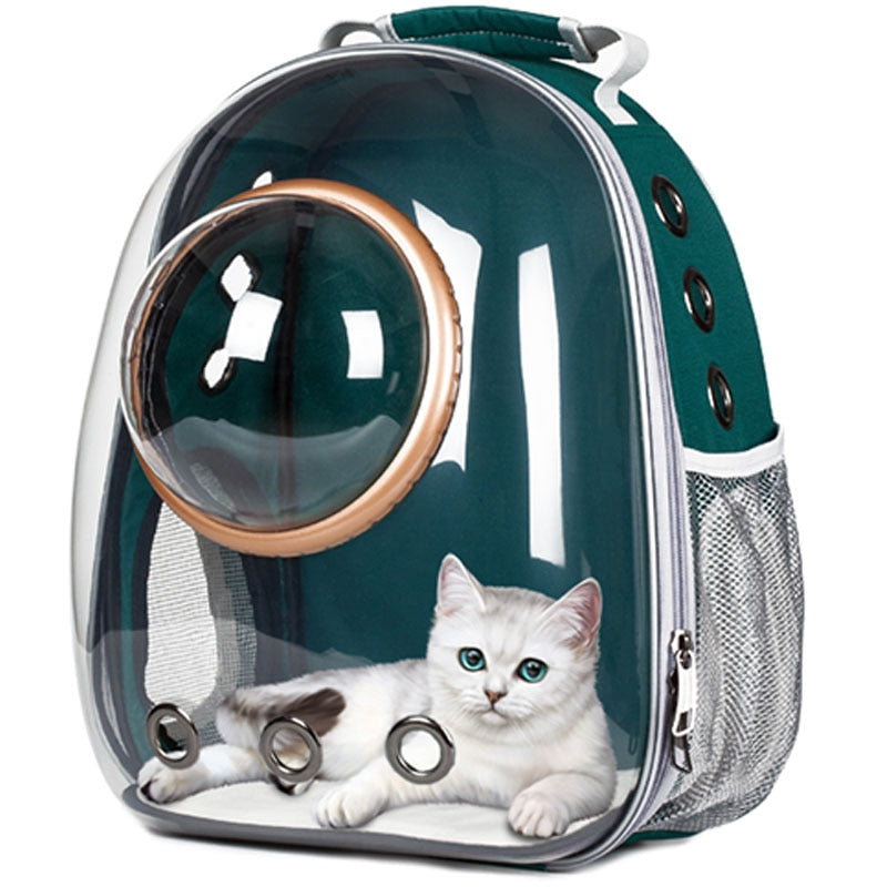 TEEK - Astro Bubble Cat Dog Carrier | Various Colors PET SUPPLIES theteekdotcom Green (Gold Bubble) M 