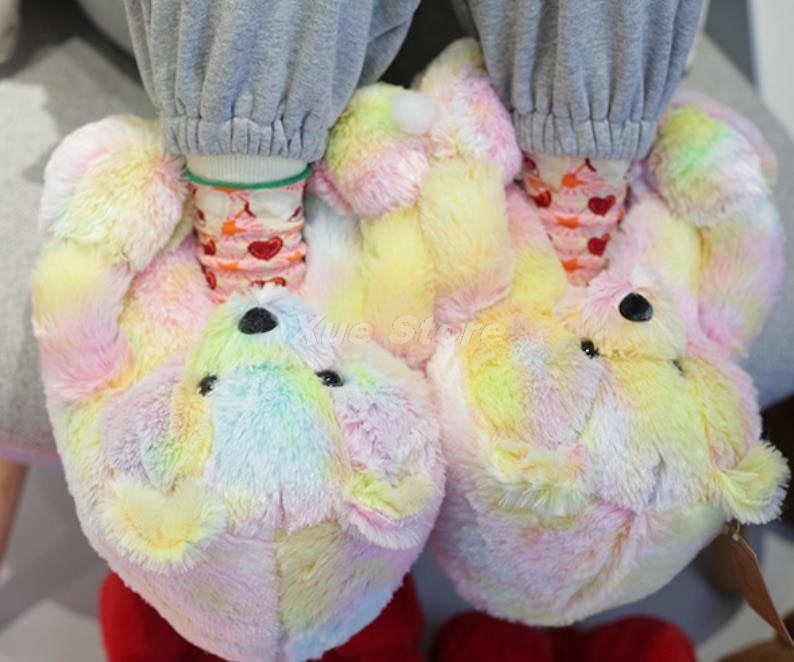 TEEK - Teddy Bear Pink Red or Blue Footwear SHOES theteekdotcom yellow blue pink 8 