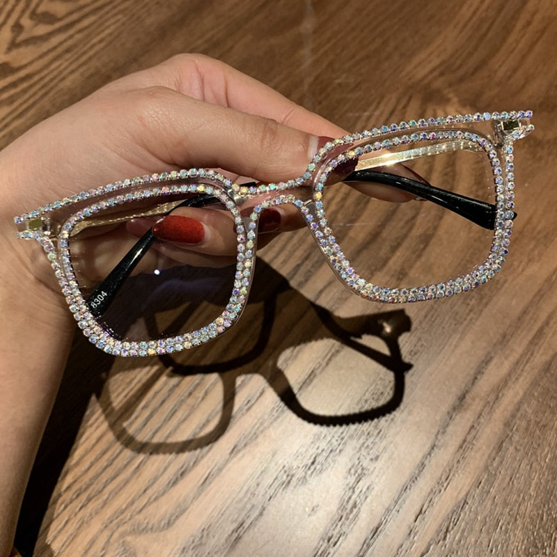 TEEK - Outline Rhinestone Eyeglasses EYEGLASSES theteekdotcom   