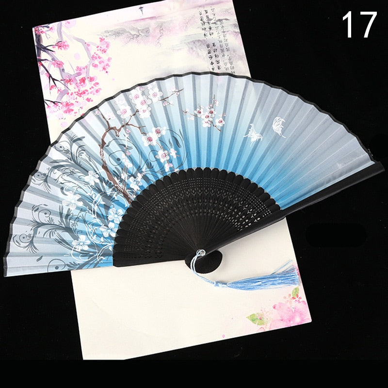 TEEK - Flower Patterned Folding Hand Fan FAN theteekdotcom 17  