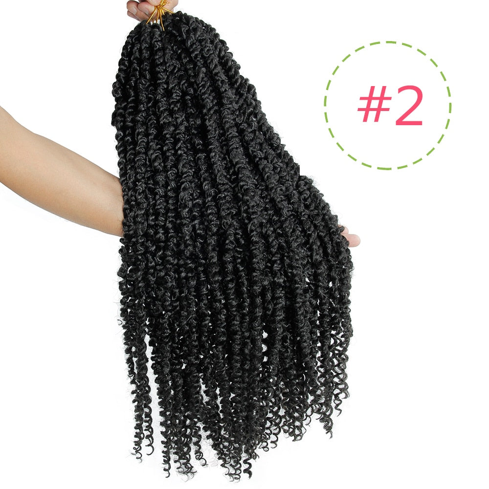 TEEK - Synthetic Crochet Pre-Looped Fluffy Twisted Hair HAIR theteekdotcom #2 22inches 1pcs 15strands