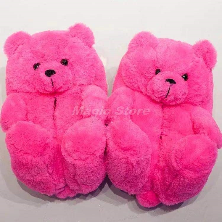 TEEK - Teddy Bear Pink Red or Blue Footwear SHOES theteekdotcom rose red 8 